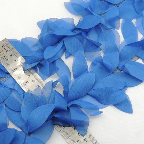 لیمویی نوار گل متری طرح برگ حریر خرید و قیمت رنگ2