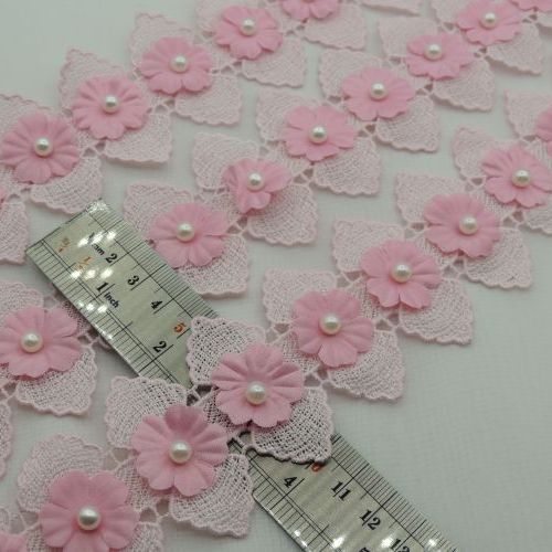 مشکی نوار گیپور گل مرواریدی خرید و قیمت رنگ2