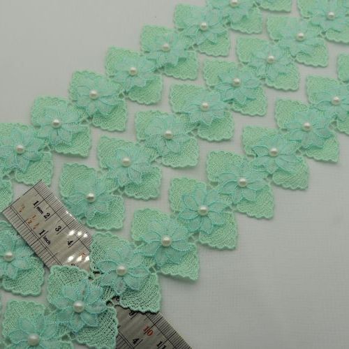 مشکی نوار گیپور گل مرواریدی خرید و قیمت رنگ3