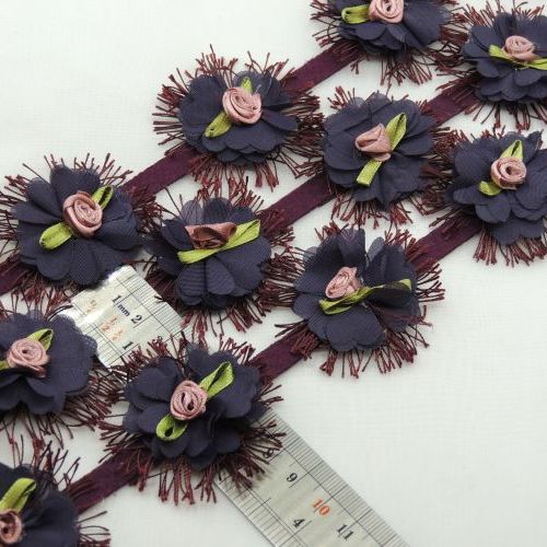 نوار گل متری مدل مژه و شکوفه