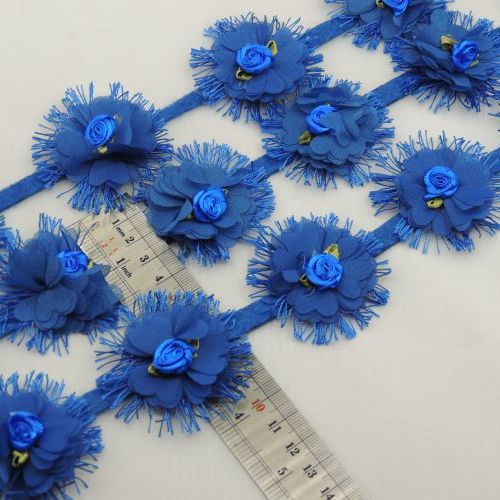 بادمجانی نوار گل متری مدل مژه و شکوفه خرید و قیمت رنگ1