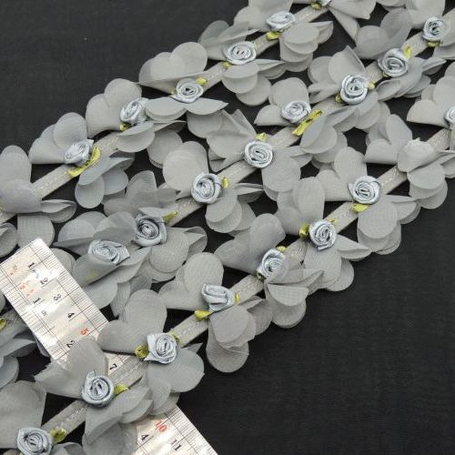 فیروزه ای نوار پاپیون شکوفه‌دار  خرید و قیمت رنگ5