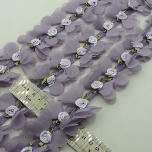 فیروزه ای نوار پاپیون شکوفه‌دار  خرید و قیمت رنگ4