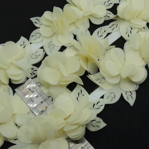 سورمه ای نوار گل متری گلبرگ ساتن بزرگ خرید و قیمت رنگ12