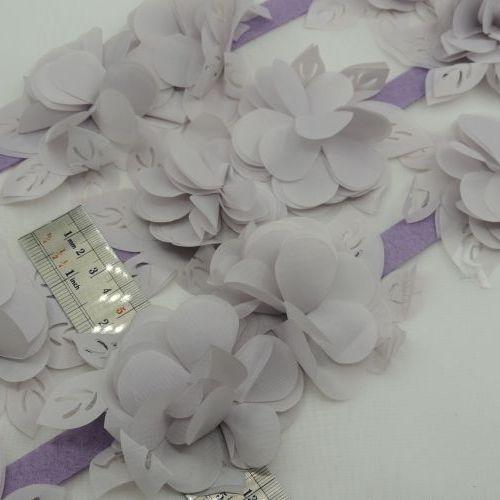 سرمه ای نوار گل متری گلبرگ ساتن بزرگ خرید و قیمت رنگ17