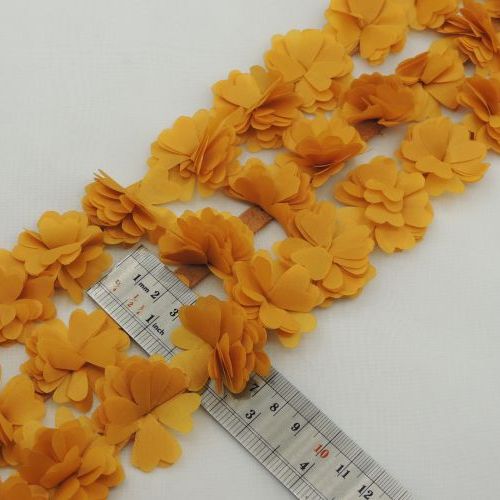 لیمویی نوار گل متری ساتن کوچک خرید و قیمت رنگ15