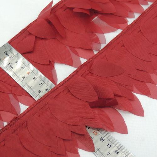 قرمز نوار برگی 6 ردیفه ساتن خرید و قیمت رنگ5