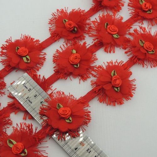 یاسی نوار گل متری گل مژه دار شکوفه ای خرید و قیمت رنگ2