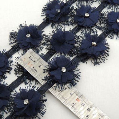 سبز روشن نوار نگین و گل مژه‌دار خرید و قیمت رنگ3