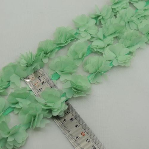 لیمویی نوار گل متری ساتن کوچک خرید و قیمت رنگ18