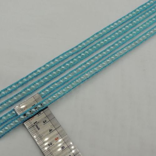 تصویر نوار تزئینی سنگ و مروارید یک خط