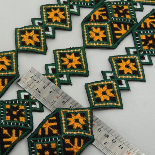 نوار سنتی  لوزی  زرد