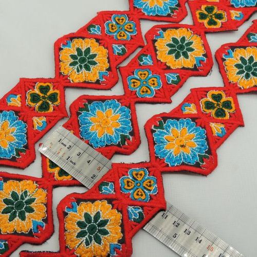 تصویر نوار سنتی گل درشت زرد