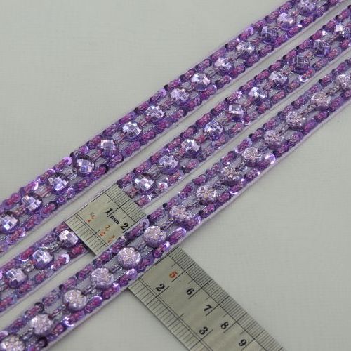 تصویر نوار سنگدوزی سنگ و پولک