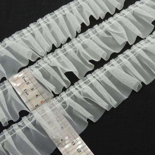 مشکی تور پلیسه تور 5 سانت ساده خرید و قیمت رنگ2