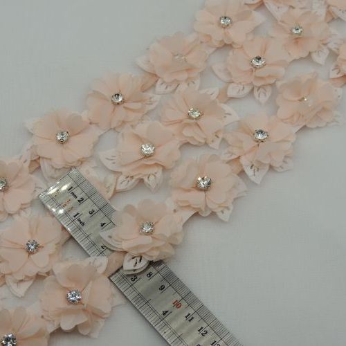 نوار گل متری طرح20 نگینی