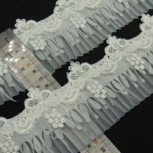 مشکی تور پلیسه کتنی و گیپور انگوری خرید و قیمت رنگ1