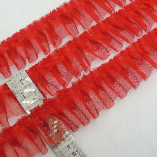 مشکی نوار پلیسه دوطبقه تور هلالی خرید و قیمت رنگ6