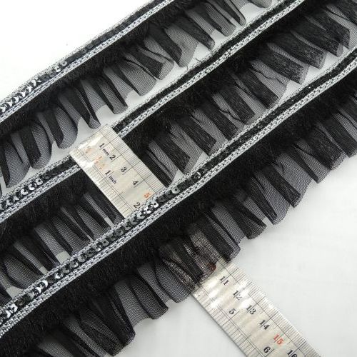 تصویر پلیسه ریشه پولکی مشکی