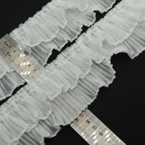 مشکی پلیسه دوطبقه تورچین دار خرید و قیمت رنگ1