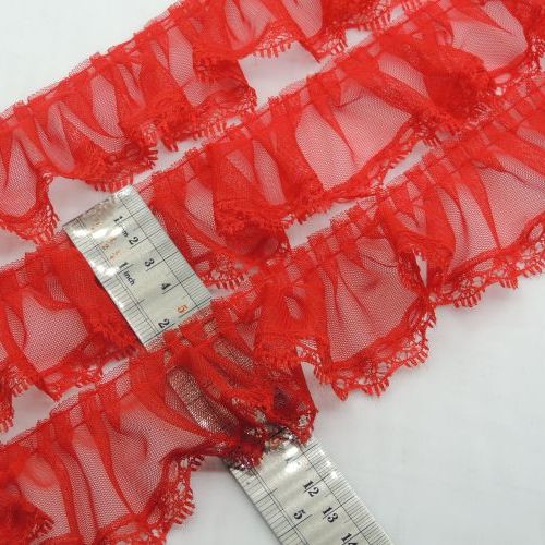 مشکی پلیسه گیپور مژه ای ساده خرید و قیمت رنگ3