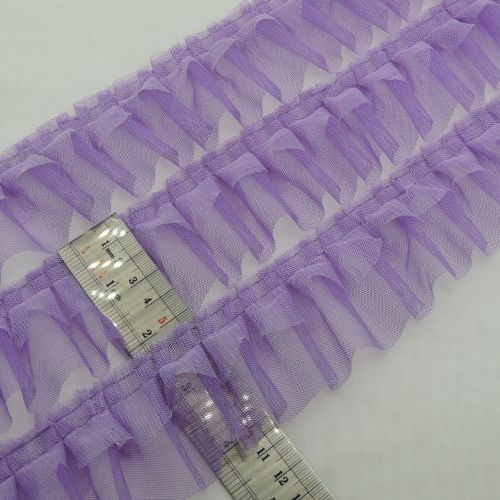 مشکی نوار پلیسه دوطبقه تور هلالی خرید و قیمت رنگ11