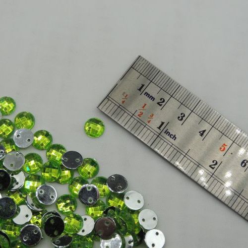 تصویر سنگ دوختنی  رزینی شطرنجی گرد سایز یک