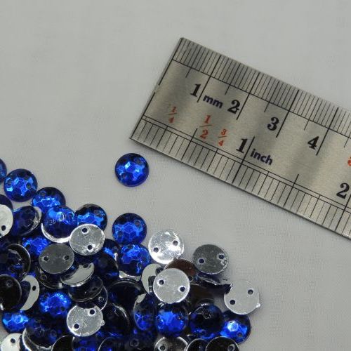 تصویر سنگ دوختنی رزینی شطرنجی  گرد  سایز یک 