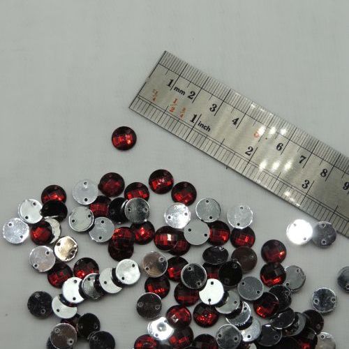 تصویر سنگ دوختنی رزینی گرد شطرنجی سایز 2