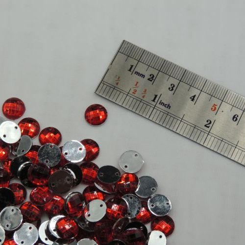 سنگ دوختنی رزینی  شطرنجی گرد سایز یک 