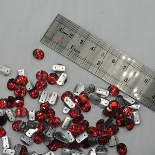 تصویر سنگ دوختنی تزئینی بیضی سایز 1