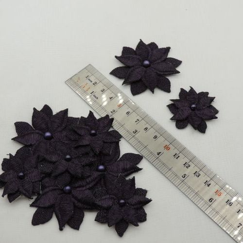 طلایی گل تزئینی گلدوزی لباس دو سایز خرید و قیمت رنگ1