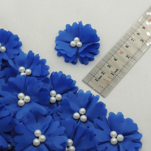 خردلی روشن گل پارچه‌ای برجسته حریری مرواریدی خرید و قیمت رنگ9