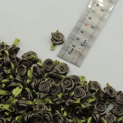 کاربنی گل پارچه‌ای برجسته شکوفه ساتن خرید و قیمت رنگ3