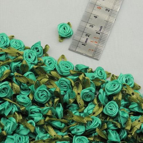 کاربنی گل پارچه‌ای برجسته شکوفه ساتن خرید و قیمت رنگ4