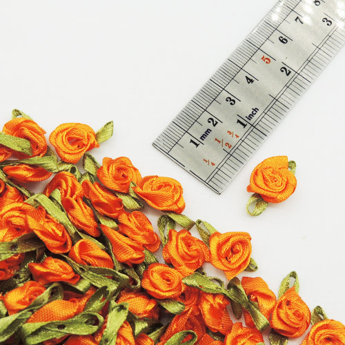 کاربنی گل پارچه‌ای برجسته شکوفه ساتن خرید و قیمت رنگ7