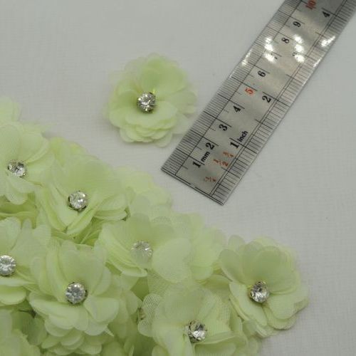 قرمز گل پارچه‌ای برجسته رز نگینی خرید و قیمت رنگ4