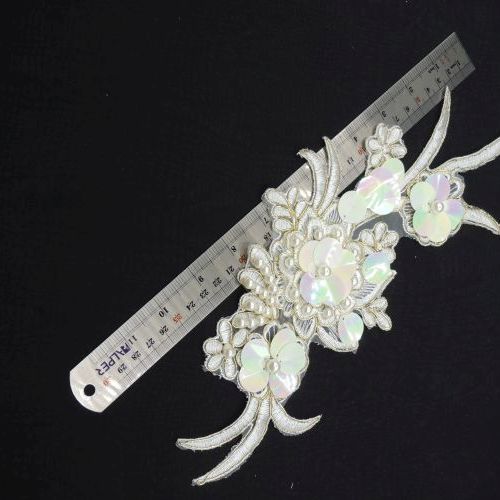 تصویر پنل گل برجسته پولکی