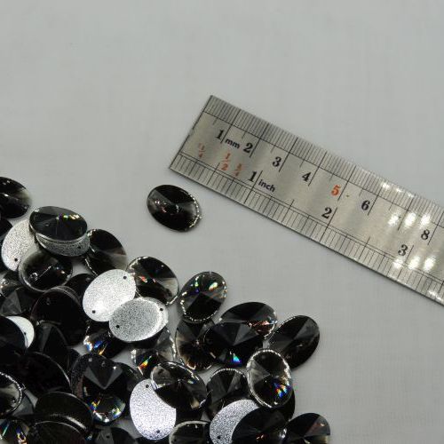 سنگ دوختنی رزینی بیضی سایز سه 