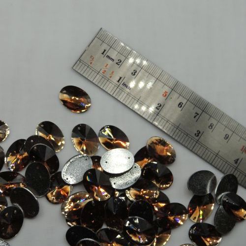 تصویر سنگ دوختنی رزینی بیضی سایز3