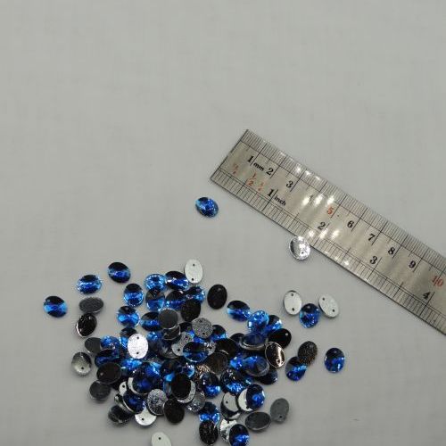 تصویر سنگ دوختنی رزینی بیضی سایز1