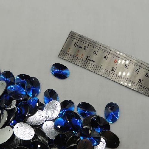 سنگ دوختنی رزینی بیضی سایز سه 