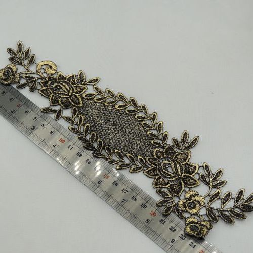 تصویر پنل گل برجسته لباس مجلسی