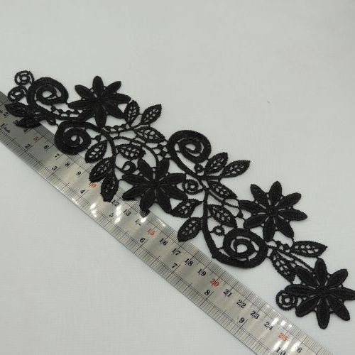 پنل گل برجسته  مشکی