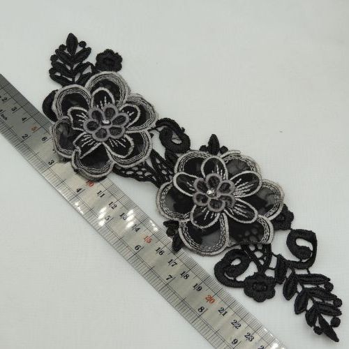 پنل گل برجسته   نگینی 