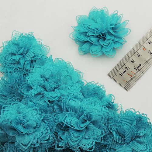 طوسی گل پارچه‌ای برجسته توری رز خرید و قیمت رنگ6