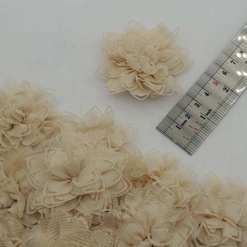 طوسی گل پارچه‌ای برجسته توری رز خرید و قیمت رنگ9