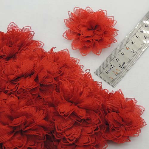 طوسی گل پارچه‌ای برجسته توری رز خرید و قیمت رنگ13