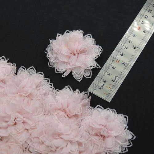 طوسی گل پارچه‌ای برجسته توری رز خرید و قیمت رنگ18