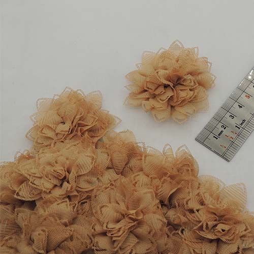 طوسی گل پارچه‌ای برجسته توری رز خرید و قیمت رنگ16